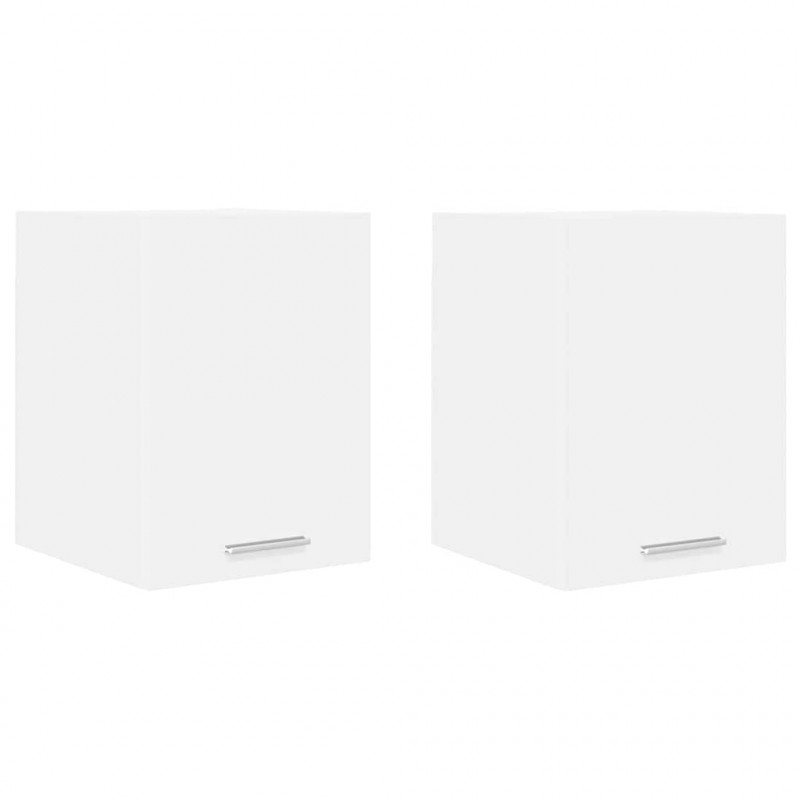 Szafka wisząca z przechowywaniem 2 pcs Biały 30 x 31 x 40 cm
