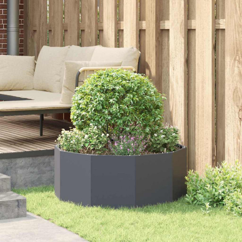 Donica Antracyt 90 x 90 x 35 cm Stal