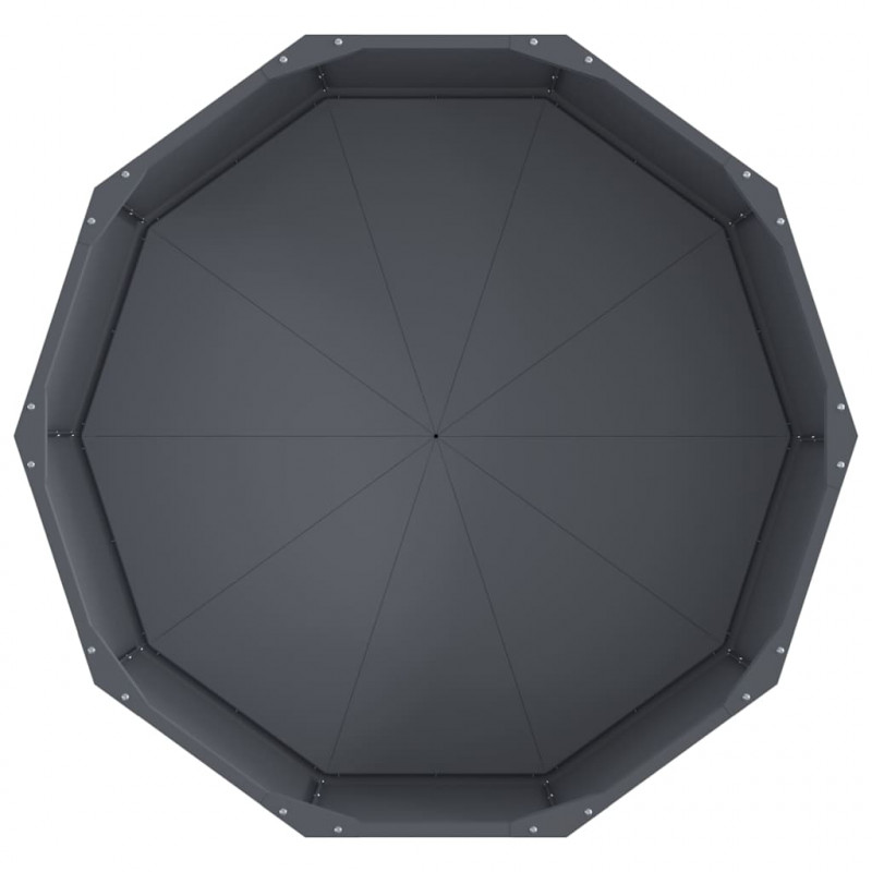 Donica Antracyt 90 x 90 x 35 cm Stal