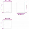 Szafka wisząca z przechowywaniem 2 pcs Biały 30 x 31 x 40 cm