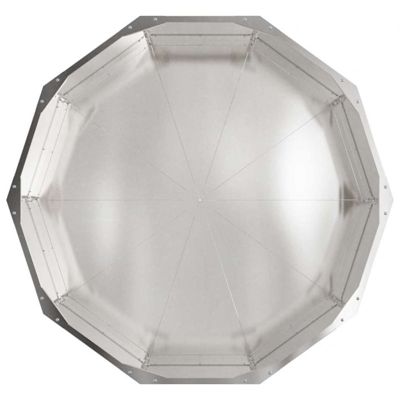 Donica Srebrny 90 x 90 x 35 cm Stal nierdzewna