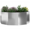 Donica Srebrny 90 x 90 x 35 cm Stal Galwanizowana