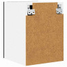 Szafka wisząca 2 pcs Czarny Dąb i Biały 30 x 31 x 40 cm