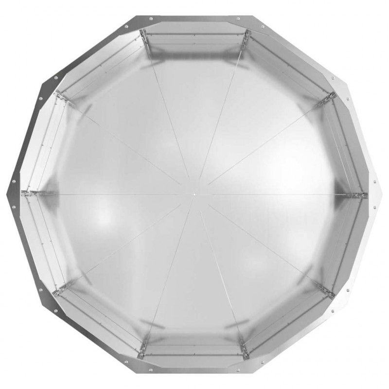 Donica Srebrny 90 x 90 x 35 cm Stal Galwanizowana