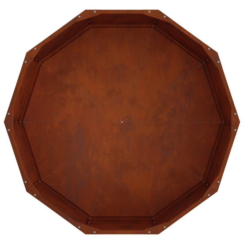 Donica Rdzawy 90 x 90 x 35 cm