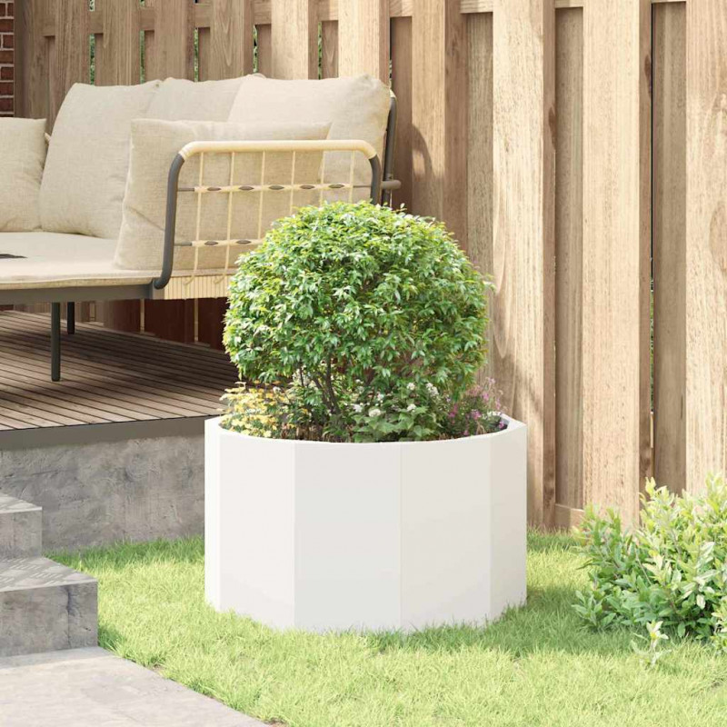 Donica Biały 60 x 60 x 35 cm Stal