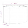 Donica Antracyt 60 x 60 x 35 cm Stal