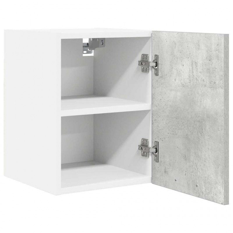 Szafka wisząca 2 pcs Betonowa szarość i biel 30 x 31 x 40 cm