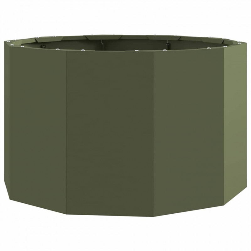 Donica Zielony oliwkowy 60 x 60 x 35 cm Stal