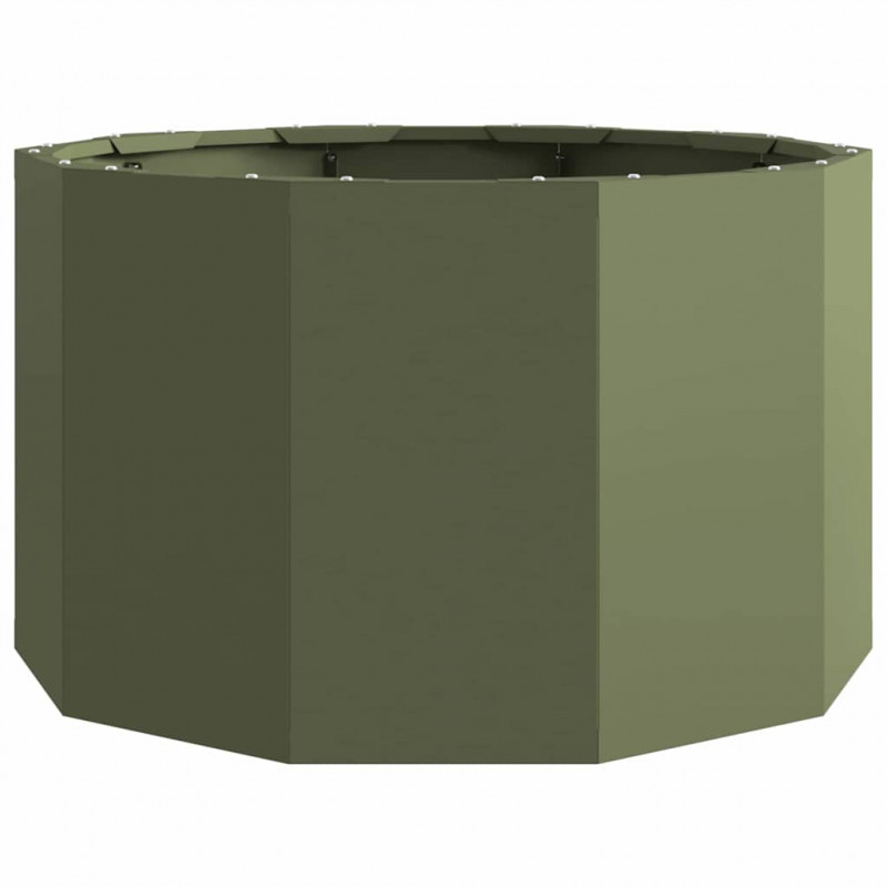 Donica Zielony oliwkowy 60 x 60 x 35 cm Stal