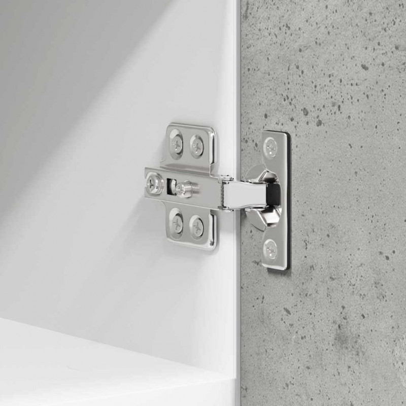 Szafka wisząca 2 pcs Betonowa szarość i biel 30 x 31 x 40 cm