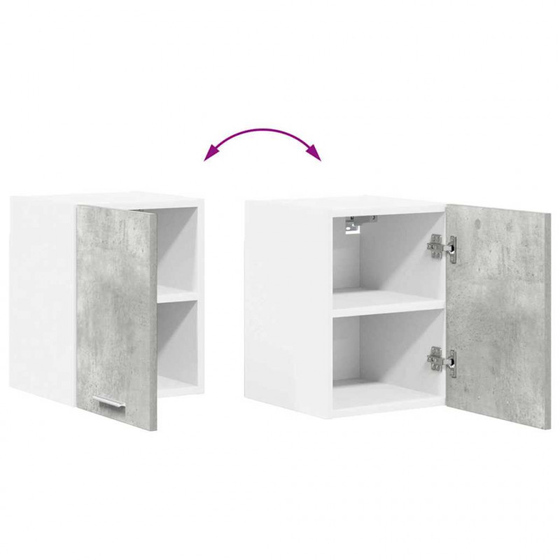 Szafka wisząca 2 pcs Betonowa szarość i biel 30 x 31 x 40 cm