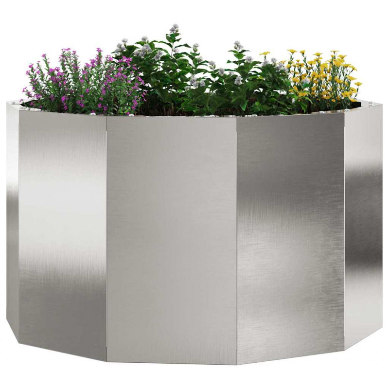 Donica Srebrny 60 x 60 x 35 cm Stal nierdzewna