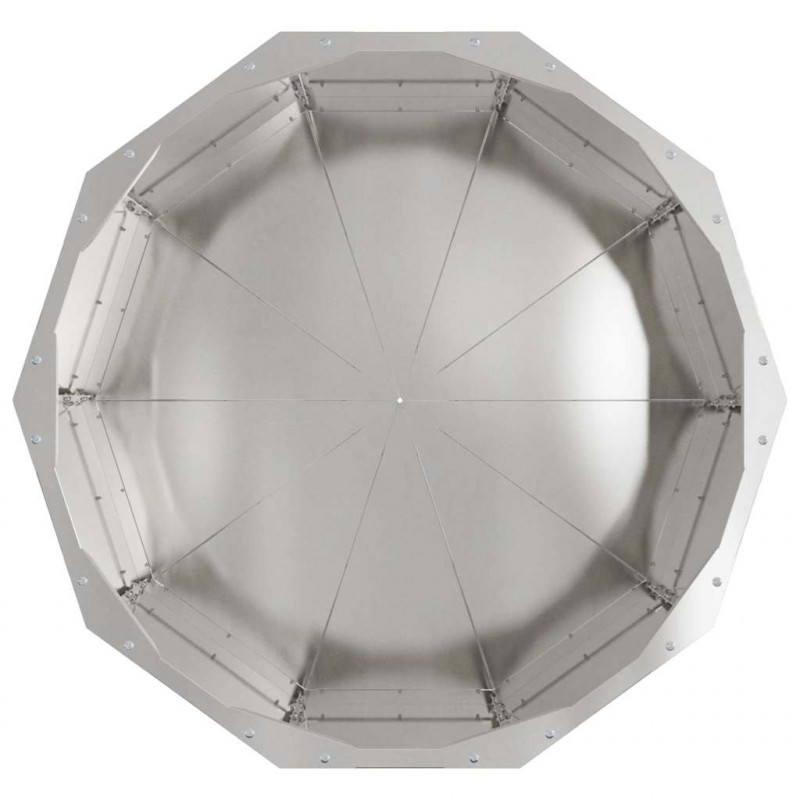 Donica Srebrny 60 x 60 x 35 cm Stal nierdzewna