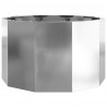 Donica Srebrny 60 x 60 x 35 cm Stal Galwanizowana