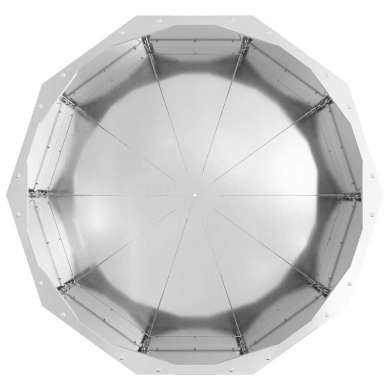 Donica Srebrny 60 x 60 x 35 cm Stal Galwanizowana