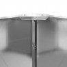 Donica Srebrny 60 x 60 x 35 cm Stal Galwanizowana
