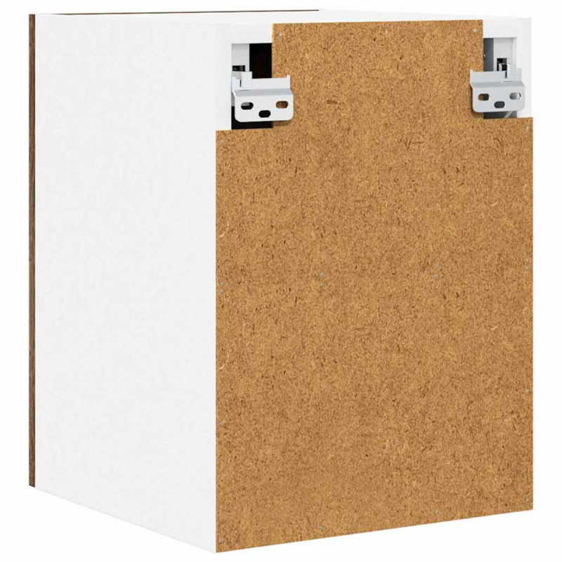 Szafka wisząca 2 pcs Wędzony dąb i biały 30 x 31 x 40 cm