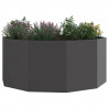 Donica Czarny 120 x 120 x 50 cm Stal