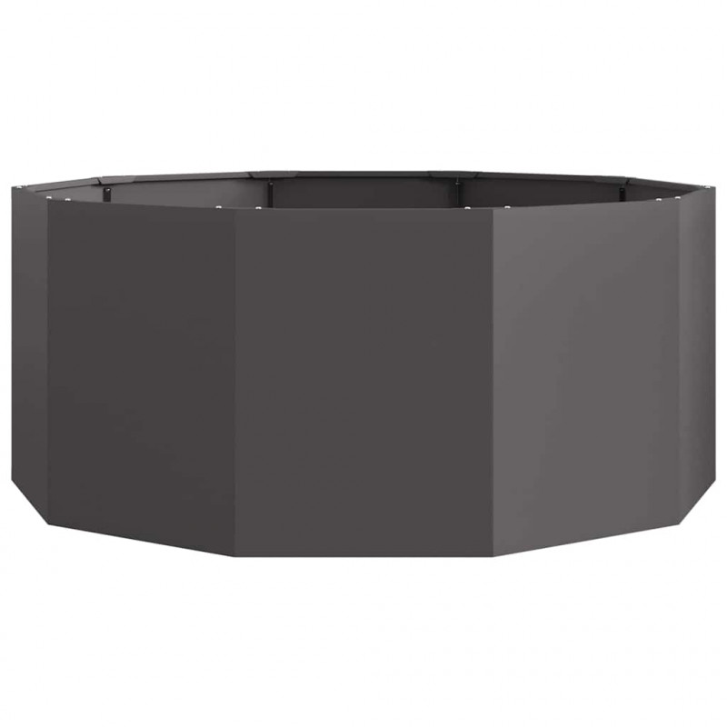 Donica Czarny 120 x 120 x 50 cm Stal