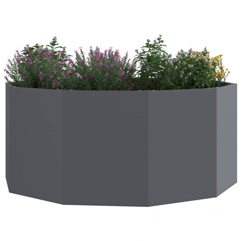 Donica Antracyt 120 x 120 x 50 cm Stal