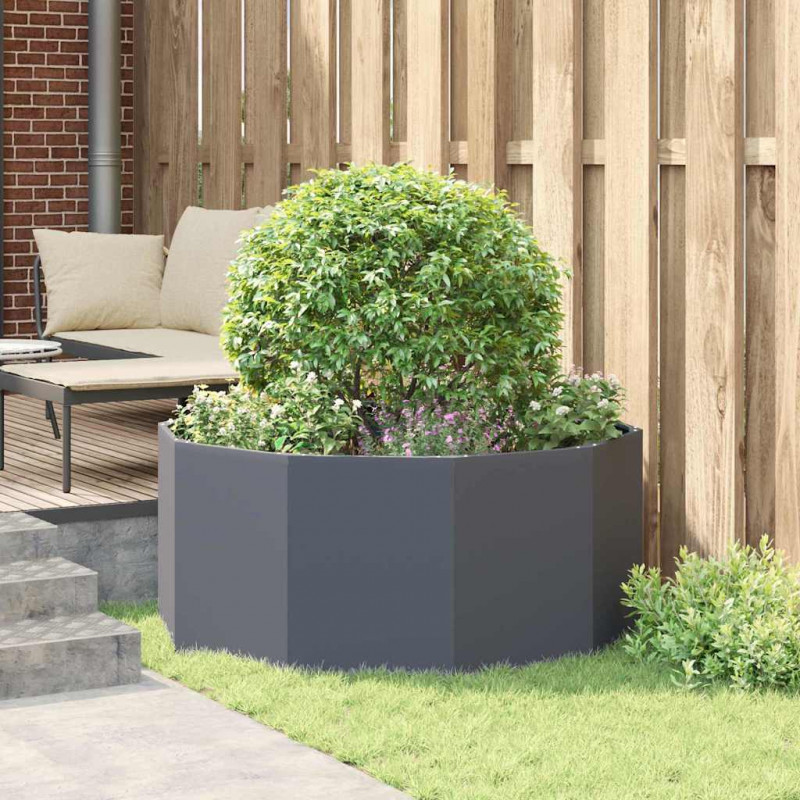 Donica Antracyt 120 x 120 x 50 cm Stal