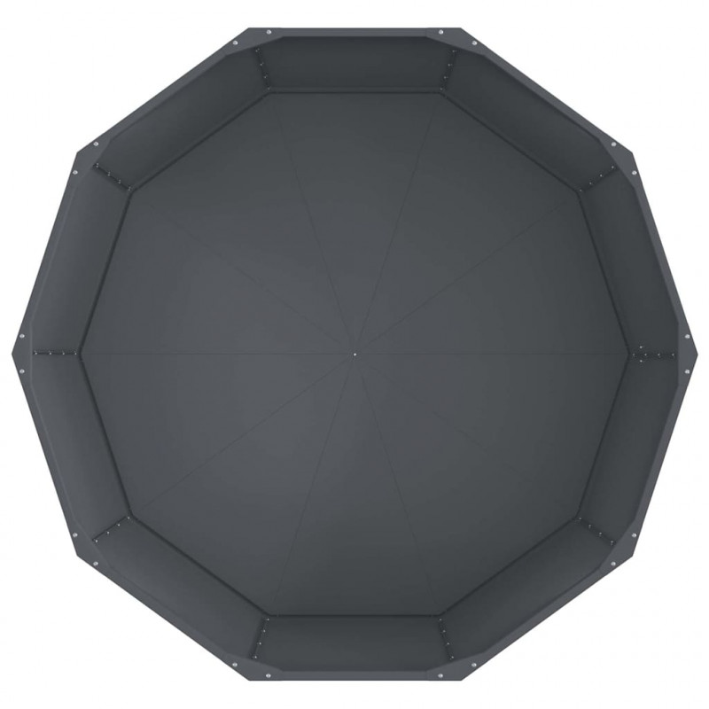 Donica Antracyt 120 x 120 x 50 cm Stal