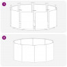 Donica Antracyt 120 x 120 x 50 cm Stal