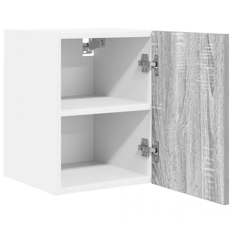 Szafka wisząca 2 pcs Szary Sonoma i Biały 30 x 31 x 40 cm