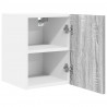 Szafka wisząca 2 pcs Szary Sonoma i Biały 30 x 31 x 40 cm