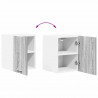 Szafka wisząca 2 pcs Szary Sonoma i Biały 30 x 31 x 40 cm
