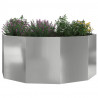 Donica Srebrny 120 x 120 x 50 cm Stal Galwanizowana