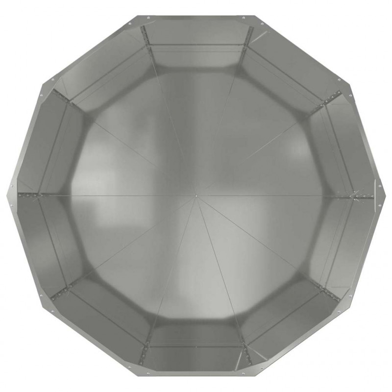 Donica Srebrny 120 x 120 x 50 cm Stal Galwanizowana