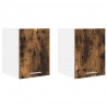 Szafka wisząca 2 pcs Stare Drewno i Biały 30 x 31 x 40 cm