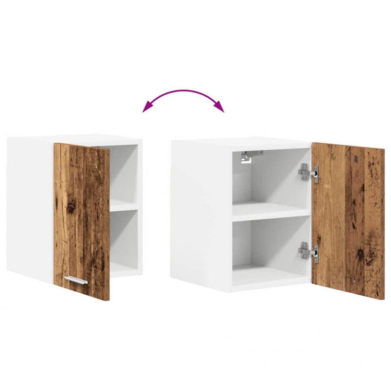 Szafka wisząca 2 pcs Stare Drewno i Biały 30 x 31 x 40 cm