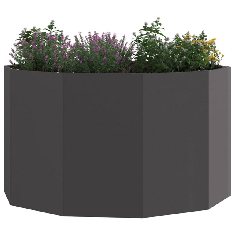 Donica Czarny 90 x 90 x 50 cm Stal