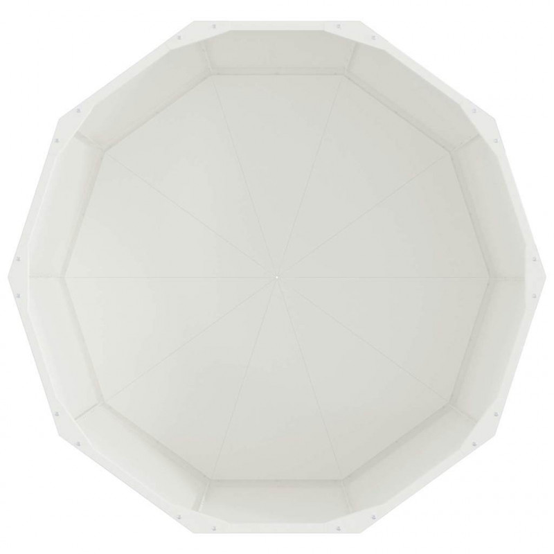 Donica Biały 90 x 90 x 50 cm Stal