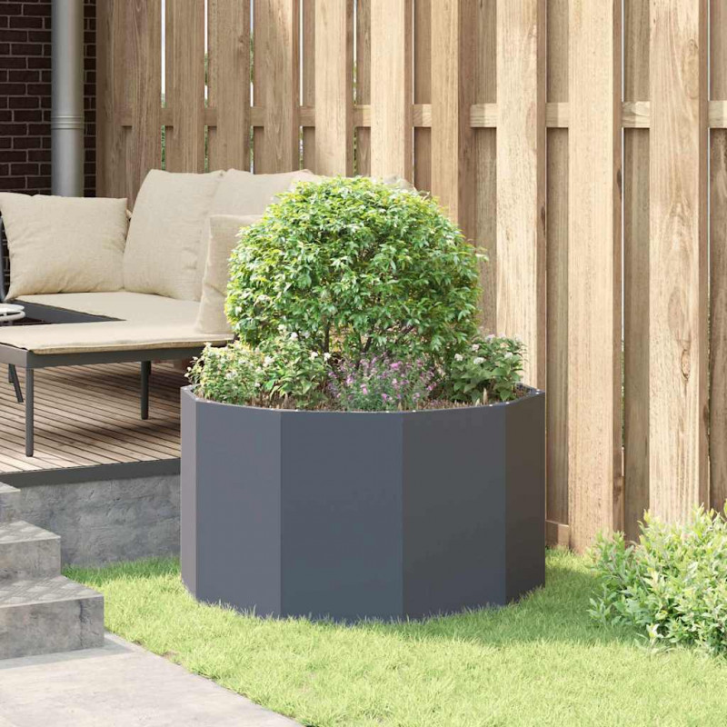 Donica Antracyt 90 x 90 x 50 cm Stal