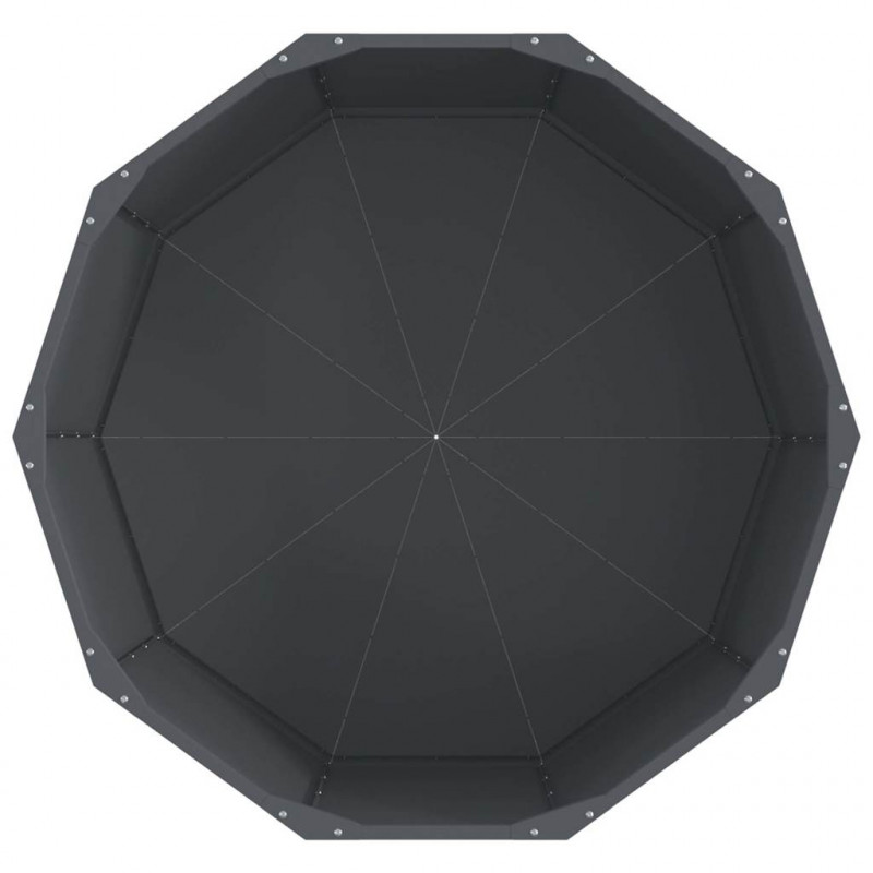 Donica Antracyt 90 x 90 x 50 cm Stal