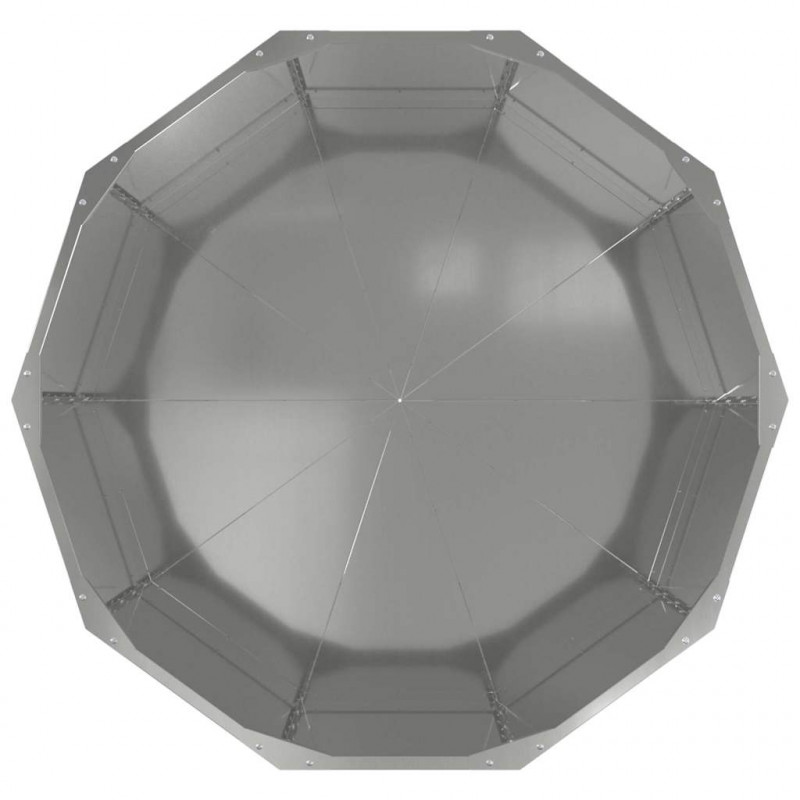Donica Srebrny 90 x 90 x 50 cm Stal Galwanizowana