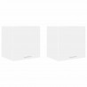 Szafka wisząca z przechowywaniem 2 pcs Biały 40 x 31 x 40 cm
