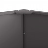 Donica Czarny 60 x 60 x 50 cm Stal