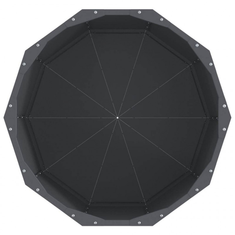 Donica Antracyt 60 x 60 x 50 cm Stal