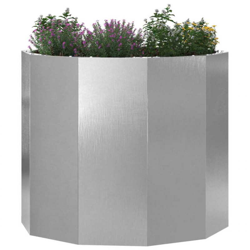 Donica Srebrny 60 x 60 x 50 cm Stal nierdzewna