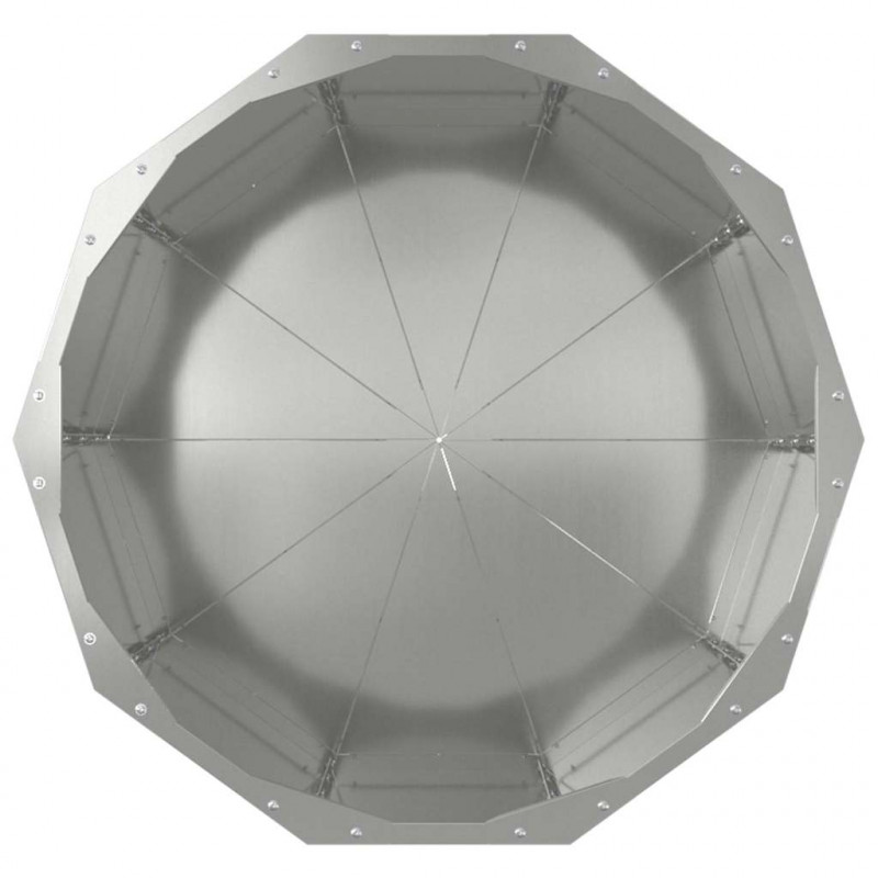 Donica Srebrny 60 x 60 x 50 cm Stal Galwanizowana