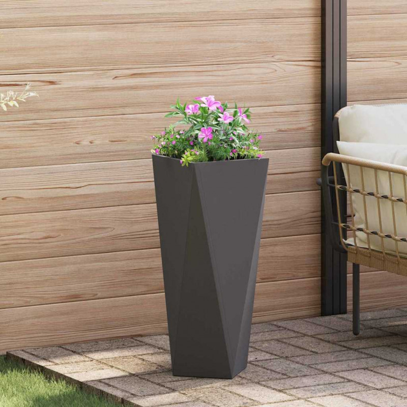 Donica Czarny 30 x 30 x 75 cm Stal