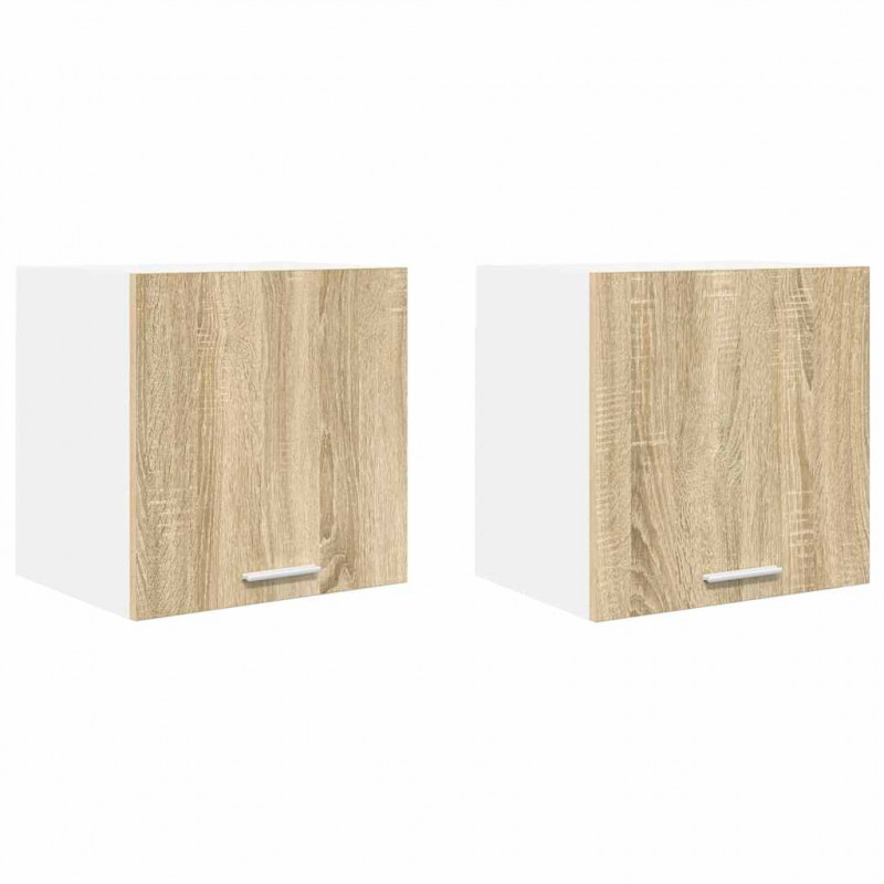 Szafka wisząca Riga 2 pcs Dąb Sonoma i Biały 40 x 31 x 40 cm