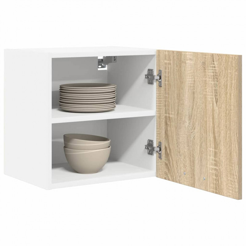 Szafka wisząca Riga 2 pcs Dąb Sonoma i Biały 40 x 31 x 40 cm
