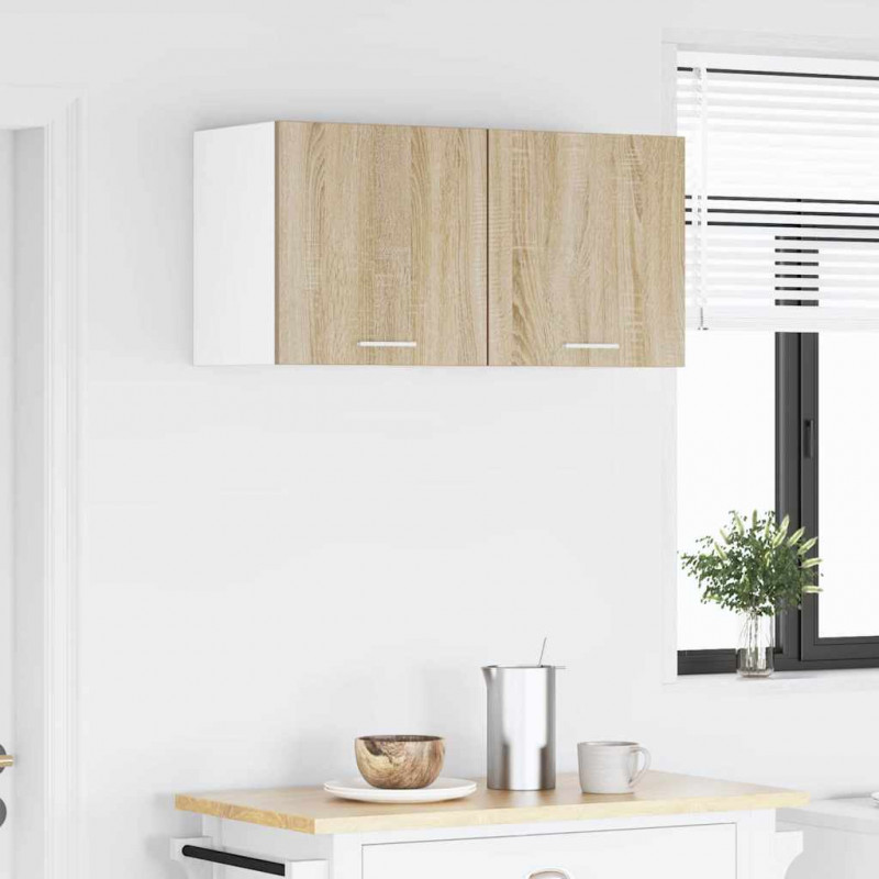 Szafka wisząca Riga 2 pcs Dąb Sonoma i Biały 40 x 31 x 40 cm