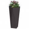 Donica 2 pcs Czarny 30 x 30 x 75 cm Stal